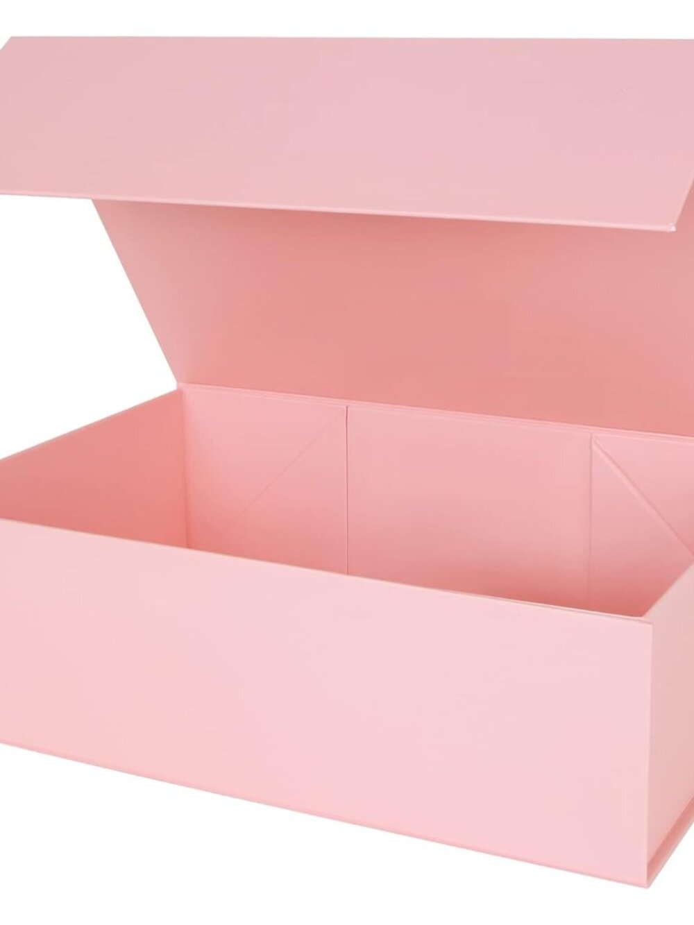 Pink Collapsible Gift Box with Magnetic Closure Lids 13.8x9x4.3 in, Large Brides